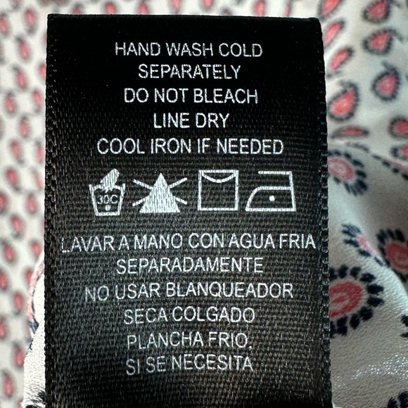 Pleione Anthropologie paisley print dropped shoulder, rolled sleeve tunic top - Picture 7 of 10